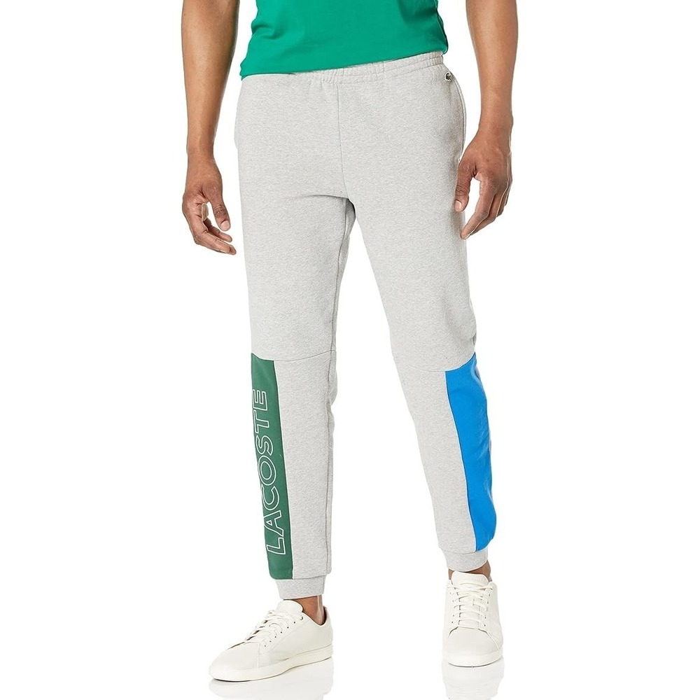 LACOSTE® (Men's 2XL) Colorblock Cotton Fleece Sweatpants - $120